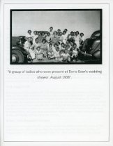 Booklet (page 7, wedding shower group photo)