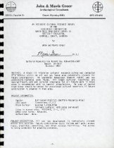 Report (page 1, project information)