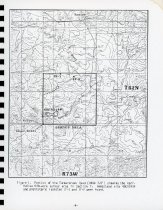 Report (page 6, map with labeled site and isolated finds)
