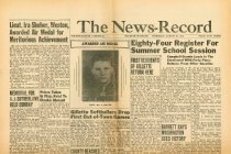 Newspaper (top of front page)