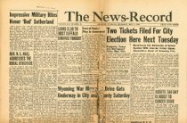 Newspaper (top of the front page)