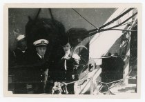 U.S.S. Eisele, 1st Commanding Officer on the left