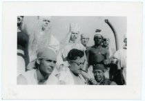 Men in constume on U.S.S. Eisele