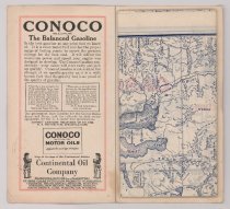 Inside of the Cover with Conoco Information and Folded Attached Map