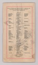 Back Cover with a List of Conoco Service Stations
