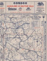 Map of Auto Trails in Wyoming and Montana