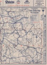 Map of Auto Trails in Wyoming and Montana