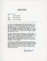 Memorandum about coal mine tour program