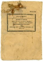 War Department Envelope that Held an Anti-Tank Mine