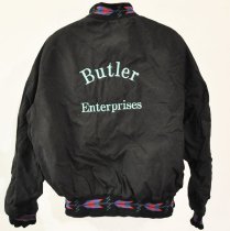 Back of Butler Enterprises Coat
