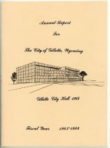 Front of the 1984 Annual Report for City of Gillette