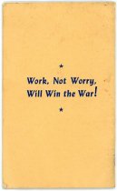 "Fall-In" Booklet (back)