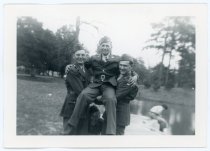 Charley Lesher, Almon Edwards, and Unknown Soldier, 1943