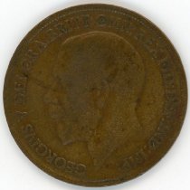 King George V, One Penny, 1920 (front)
