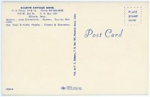 Gillette Cottage Motel Photo Postcard (back)