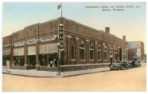 Edelman's Drug and Radio Store Postcard (front)
