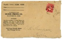 Envelope Filled with Negative Film (front)