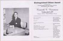 Distinguished Citizen Dinner Honoring Kenneth C Naramore