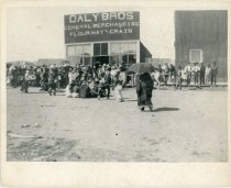 Native American dancers perform on Gillette Avenue