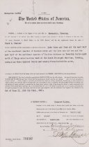 Frank L. Smelser land patent