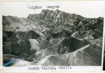 Sulphur Canyon-Death Valley, CA