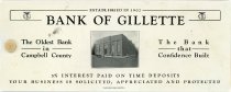 Bank of Gillette Deposit Book