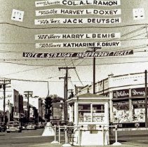 Intersection of School and Glen Street with police booth