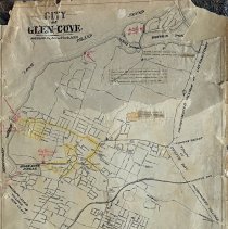 Map of the City of Glen Cove.  By John Mollitor on 3/25/1948.  Printed by Locust B/W Printing.
