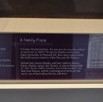 Exhibit Label ("Pieces of Pleasant Hill")