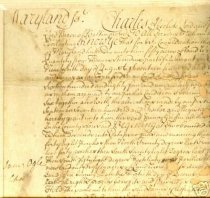 Framed Ogle Manuscript