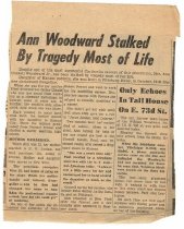 2018.008.010 - Clipping - Ann Woodward Stalked by Tragedy Most of Life