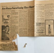 2018.008.028b - Article Continuation - Ann Always Feared Losing 'Glass Slip