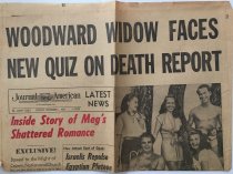2018.008.028a Above the Fold - Woodward Widow Faces New Quiz on Death Repor