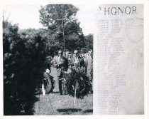 Photo 1109 - Ceremony at Veterans Park c. 1960s