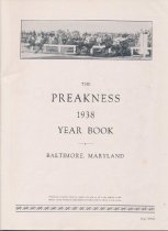 2008.057.013 - Preakness Year Book 1938 - Title Page