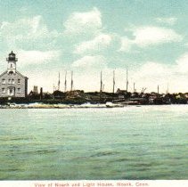 View of Noank and Light House