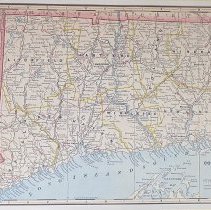 Map of Connecticut, 1888