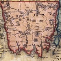 Map of New London County, 1854
