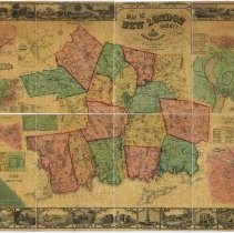 Map of New London County, 1854