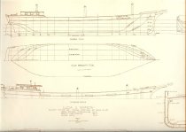 Diagram of schooner Lucia Simpson