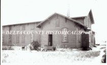 C & NW 2nd Escanaba depot at time of demolition