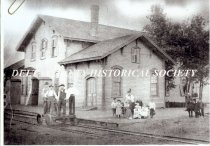 C&NW 2nd Escanaba depot, c1873
