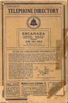 Cover, 1923 telephone directory