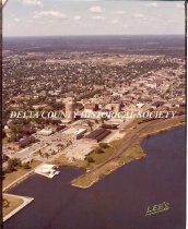 Aerial photo, Escanaba North Shore, c. 1999