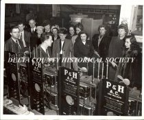 Escanaba teachers touring Harnischfeger