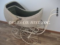 Wicker Baby Carriage