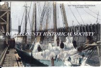 Ice on boats at the Coal dock