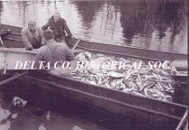 Unloading commercial fishing catch and H & J dock