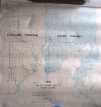 Nahma and Escanaba Twps Organized