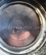 Silvermark on bottom of butterdish